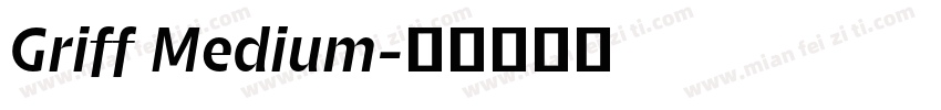 Griff Medium字体转换